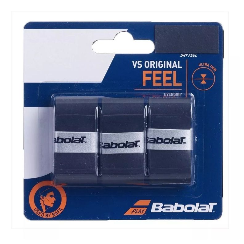 Overgrip Babolat Vs Original Negro X3  Tenis/Padel-0