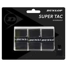 Overgrip Dunlop Super Tac Negro X3 Tenis Padel-1