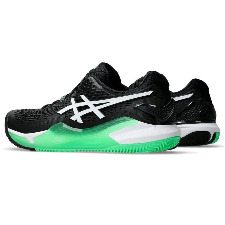 Zapatilla Asics Gel Resolution 9 Clay Negro Tenis Padel-2