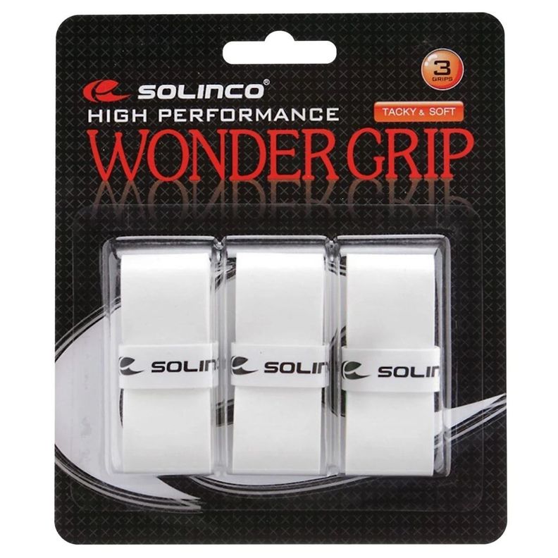 Overgrip Solinco Wonder Grip Blanco X3 Tenis Padel-0