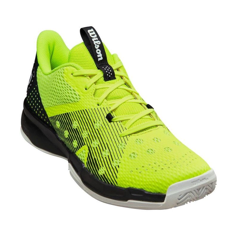 Zapatilla Wilson Hurakn Negro Amarillo Tenis Padel-1
