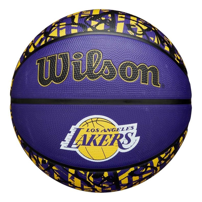 Pelota Wilson Basketball Nba Graffiti LA Lakers Sz7-0