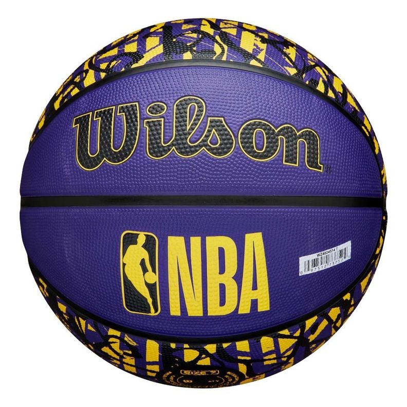 Pelota Wilson Basketball Nba Graffiti LA Lakers Sz7-1