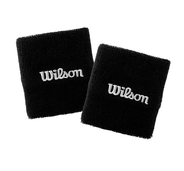 Muñequera Wilson Larga Negra X2 Tenis/Padel-1