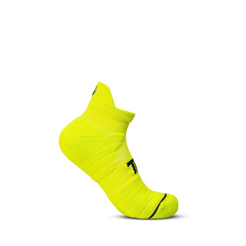 Calcetín Tilki Tobillero Lehinde Amarillo Fluor Tenis Padel-0