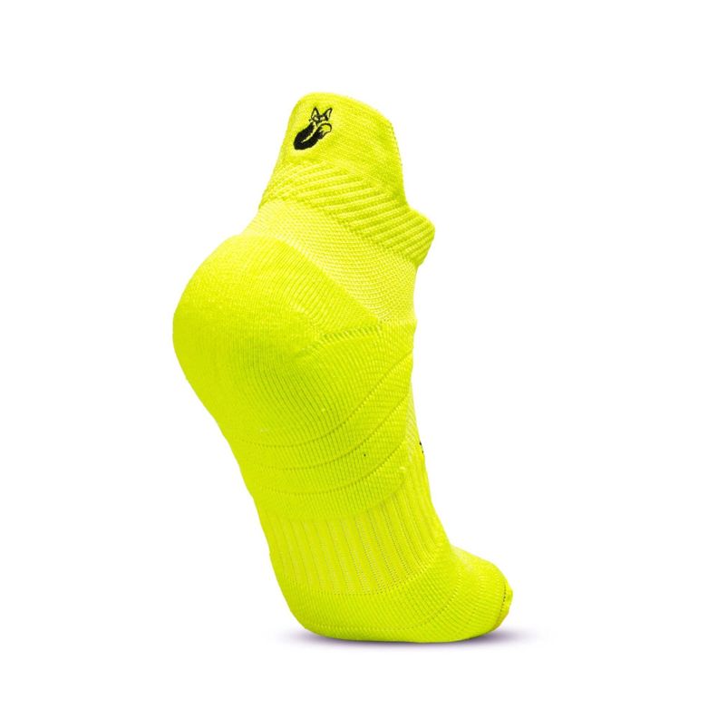 Calcetín Tilki Tobillero Lehinde Amarillo Fluor Tenis Padel-1