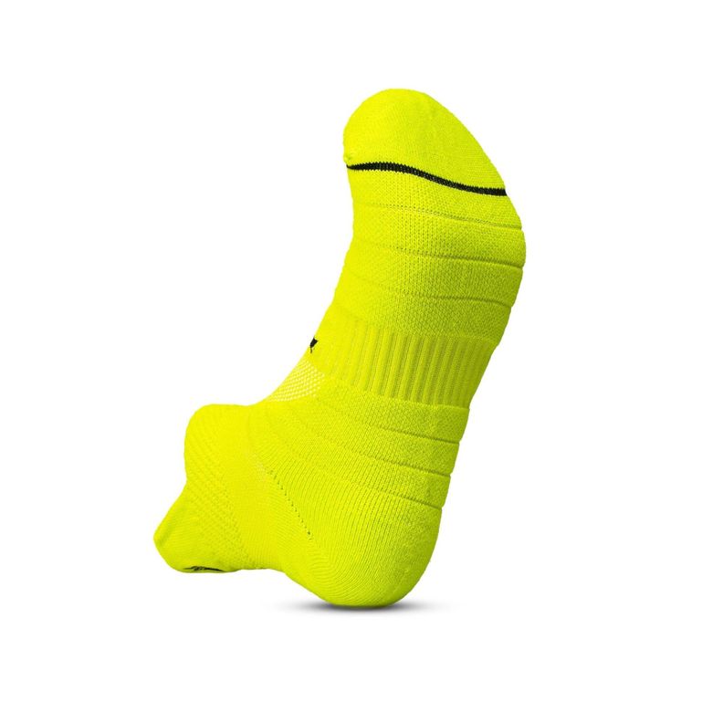 Calcetín Tilki Tobillero Lehinde Amarillo Fluor Tenis Padel-2