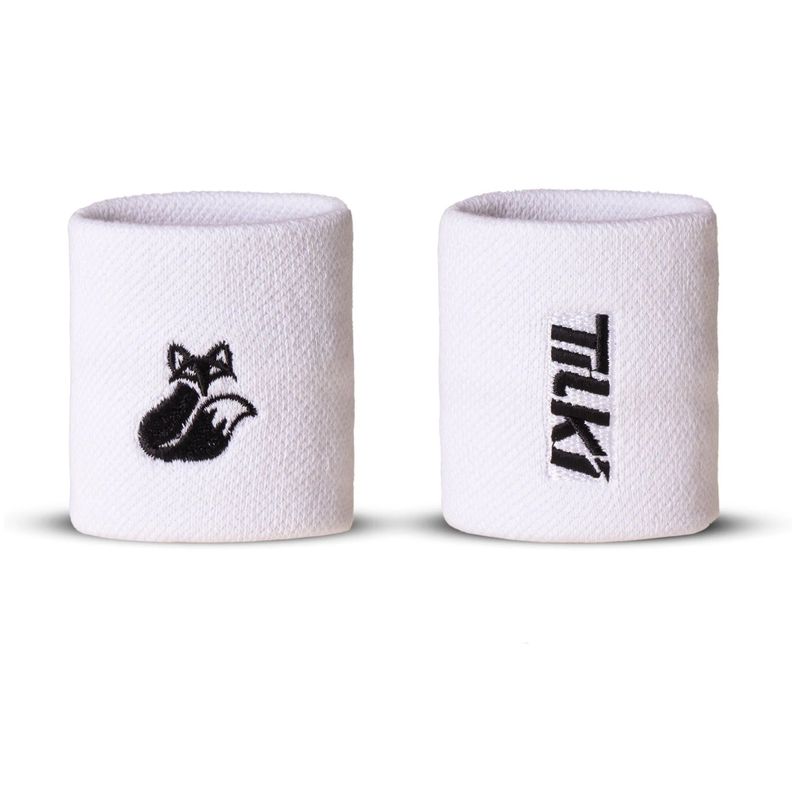 Muñequera Tilki Corta Pro Terry Negra X2 Tenis Padel-1