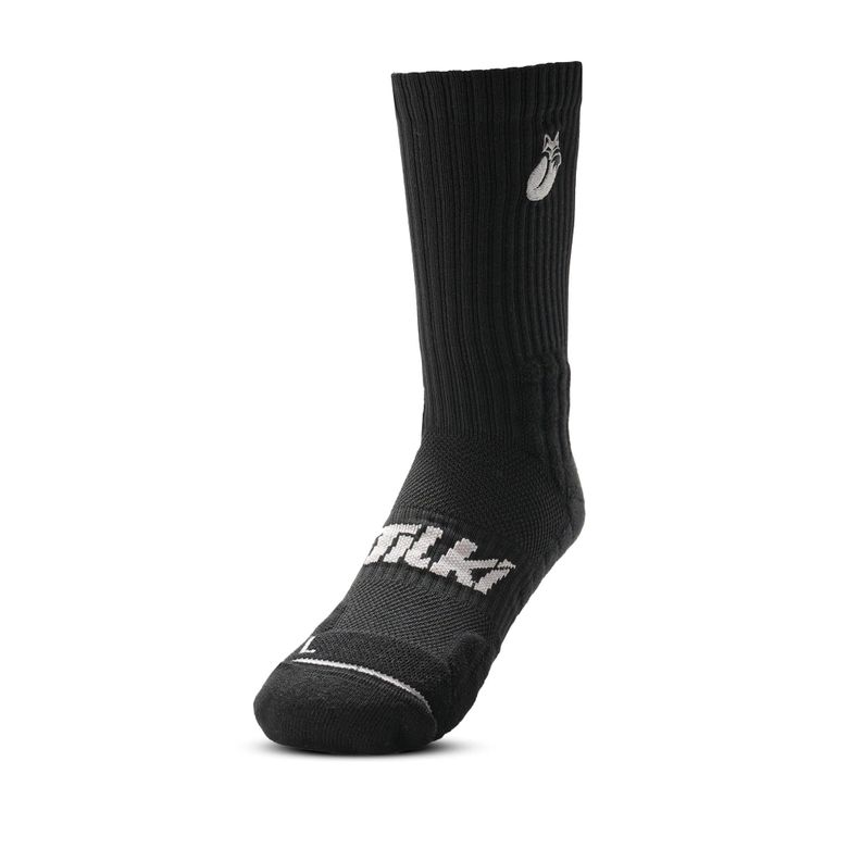 Calcetín Tilki Crew D3 Lehinde Negro/Blanco Tenis Padel-1