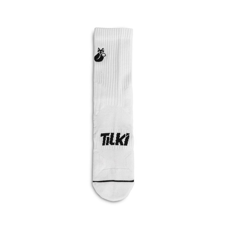 Calcetín Tilki Crew D1 Lehinde Blanco Tenis Padel-2