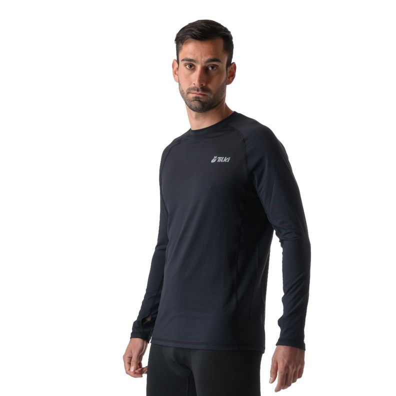 Polera Tilki Primera Capa Hareket Negra Tenis Padel-0