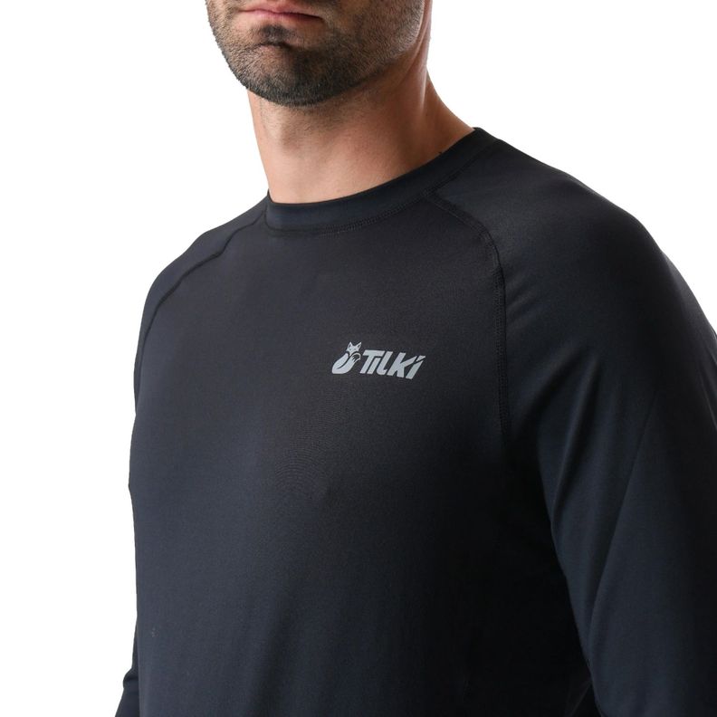 Polera Tilki Primera Capa Hareket Negra Tenis Padel-2