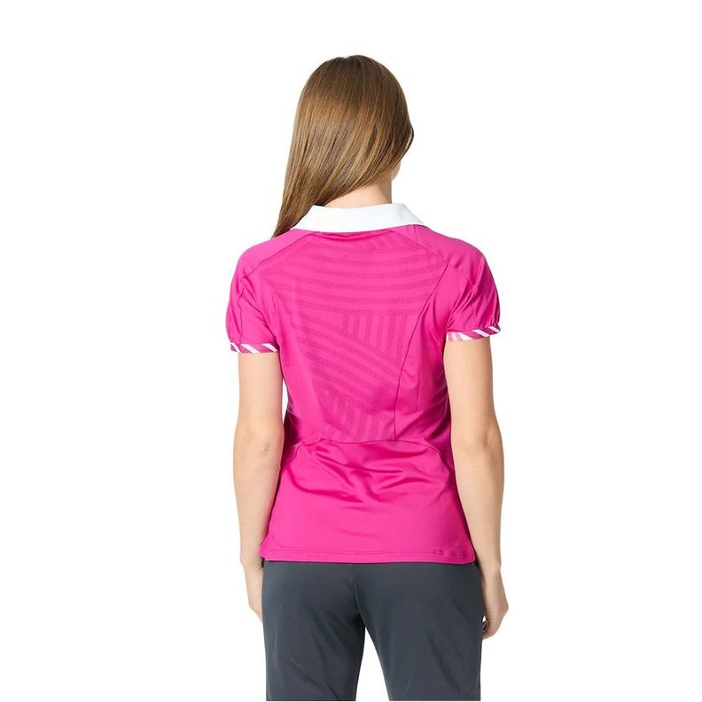 Polera Wilson Mujer Polo Rosada Tenis Padel-1