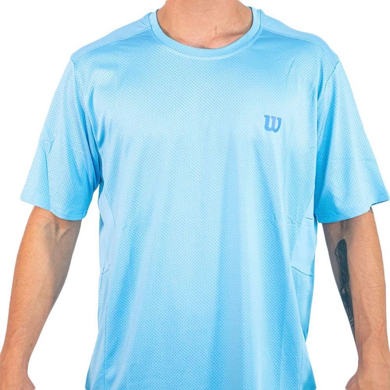 Polera Wilson Milenium Celeste Tenis Padel-0