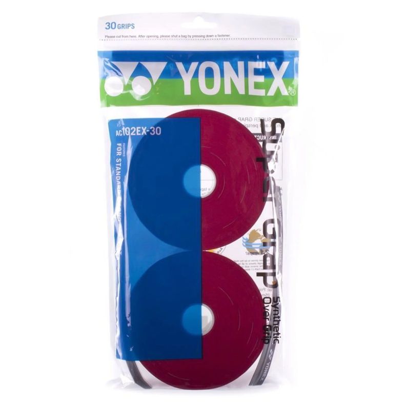 Overgrip Yonex Super Grap Rojo X30 Tenis Padel-0