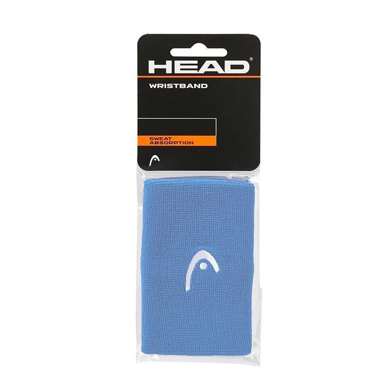 Muñequera Head Larga Azul Claro X2 Tenis Padel-0