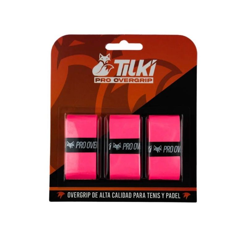 Overgrip Tilki Pro Rosado X3 Tenis Padel-0