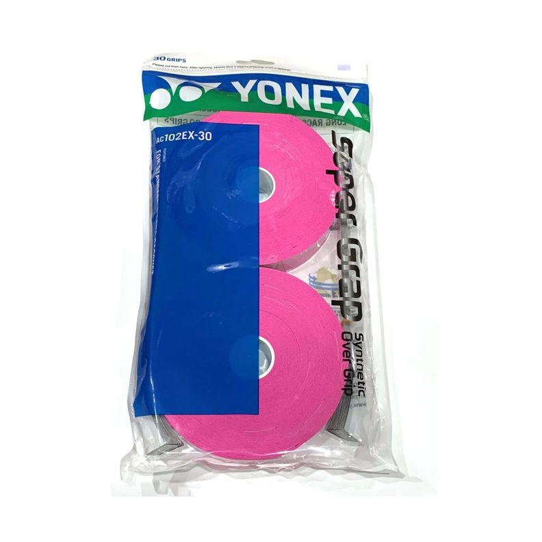 Overgrip Yonex Super Grap Rosado X30 Tenis Padel-0
