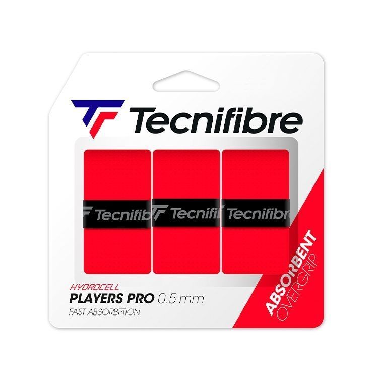 Overgrip Tecnifibre Pro Players Rojo X3 Tenis/Padel-0