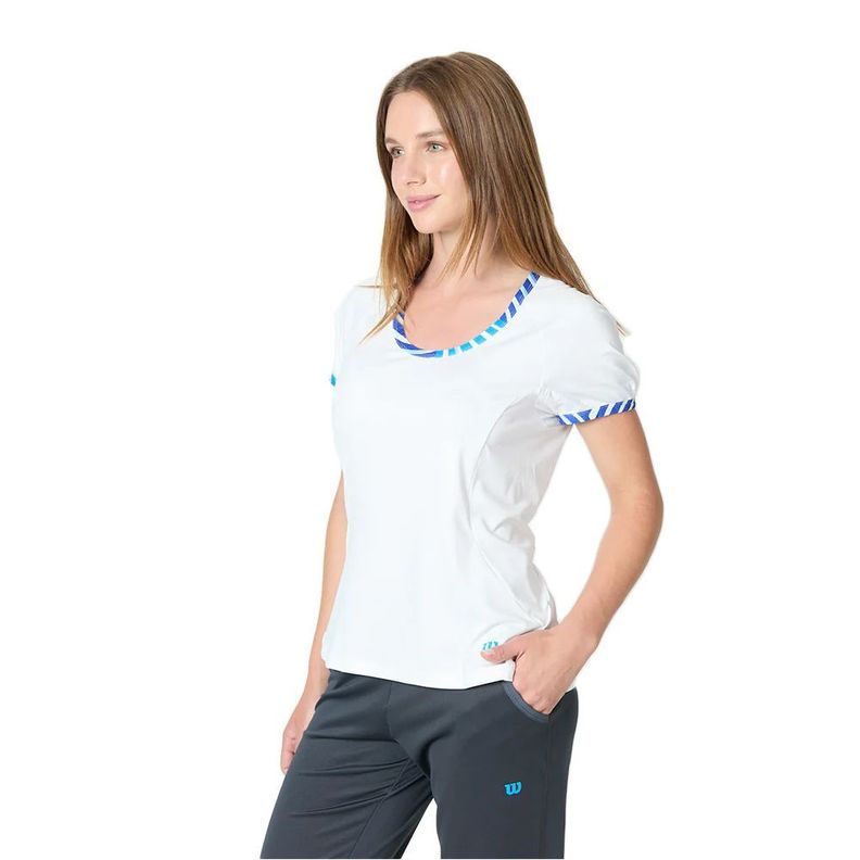 Polera Wilson Mujer Tulip Cap Sleeve Tenis Padel-2