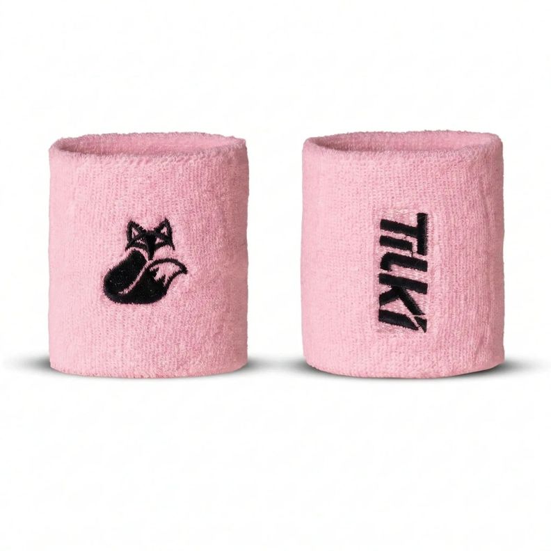 Munequera Tilki Corta Terry Lehinde Rosa X2 Tenis Padel