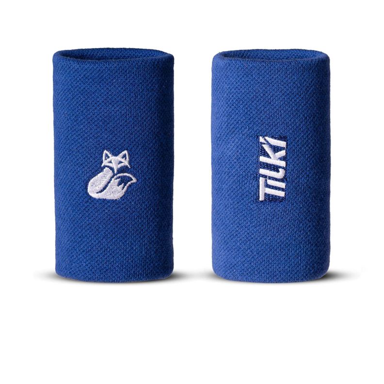 Muñequera Tilki Larga Pro Terry Azul X2 Tenis Padel-0