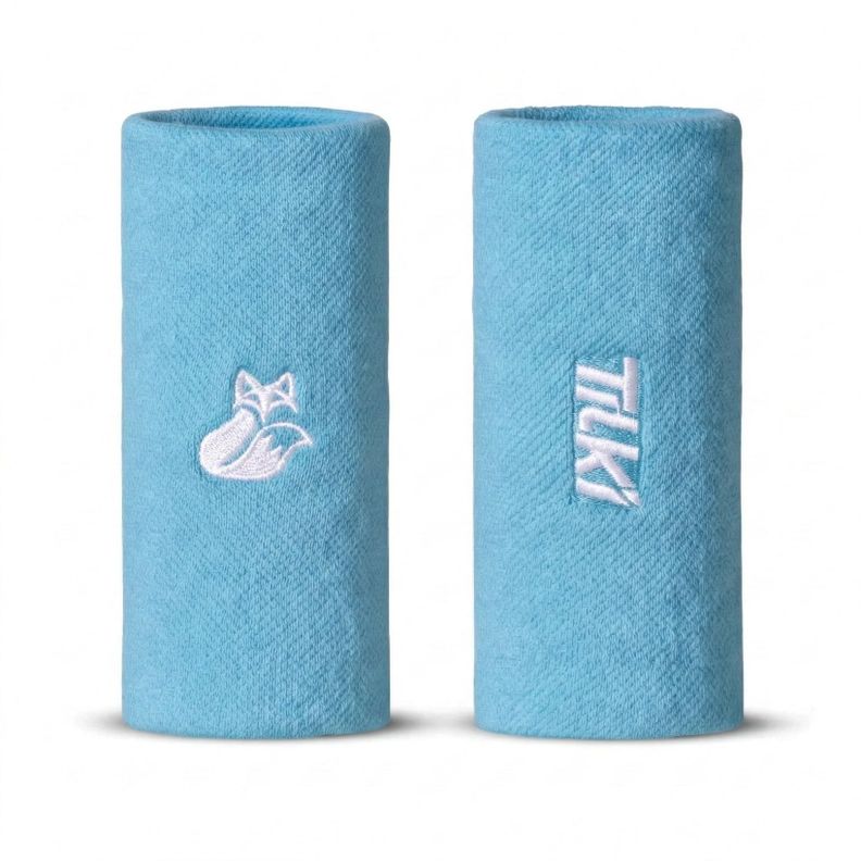 Munequera Tilki Larga XL Terry Celeste X2 Tenis Padel