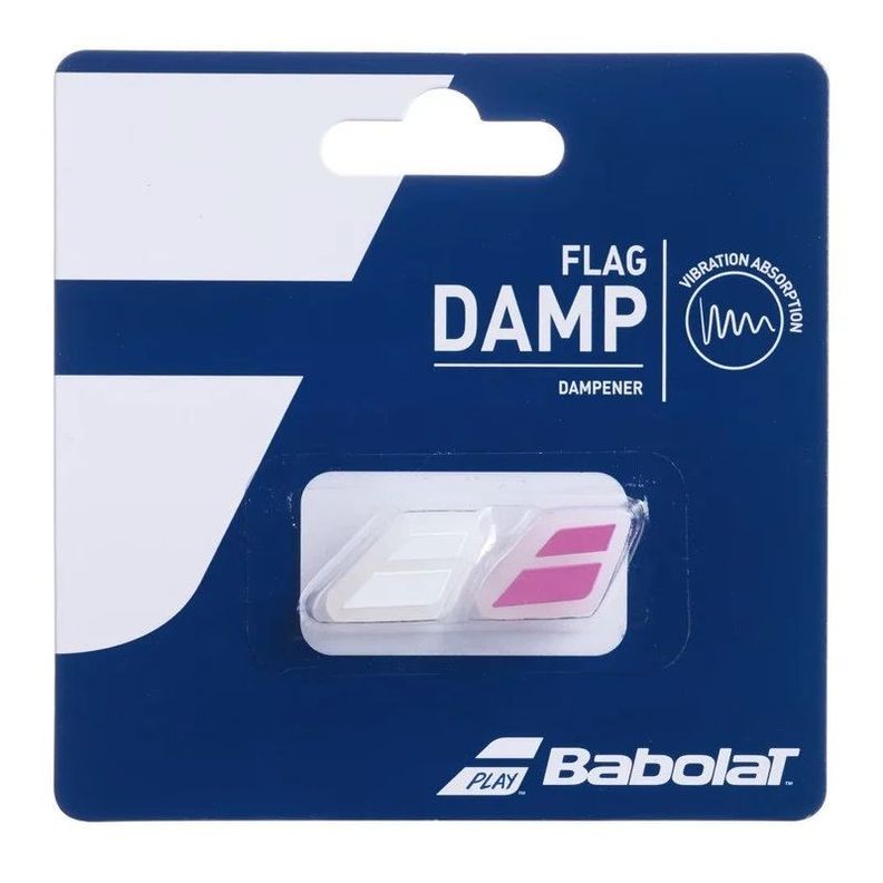 Antivibrador Babolat Flag Damp Blanco/Rosa X2-0