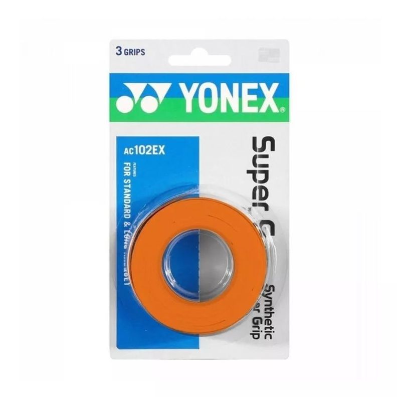 Overgrip Yonex Super Grap Naranjo X3 Tenis/Padel-0