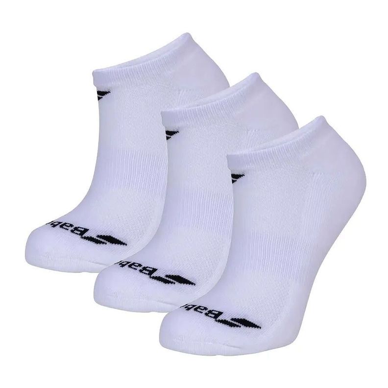 Calcetín Deportivo Babolat Blanco Invisible - 3 Pares Tenis Padel-0
