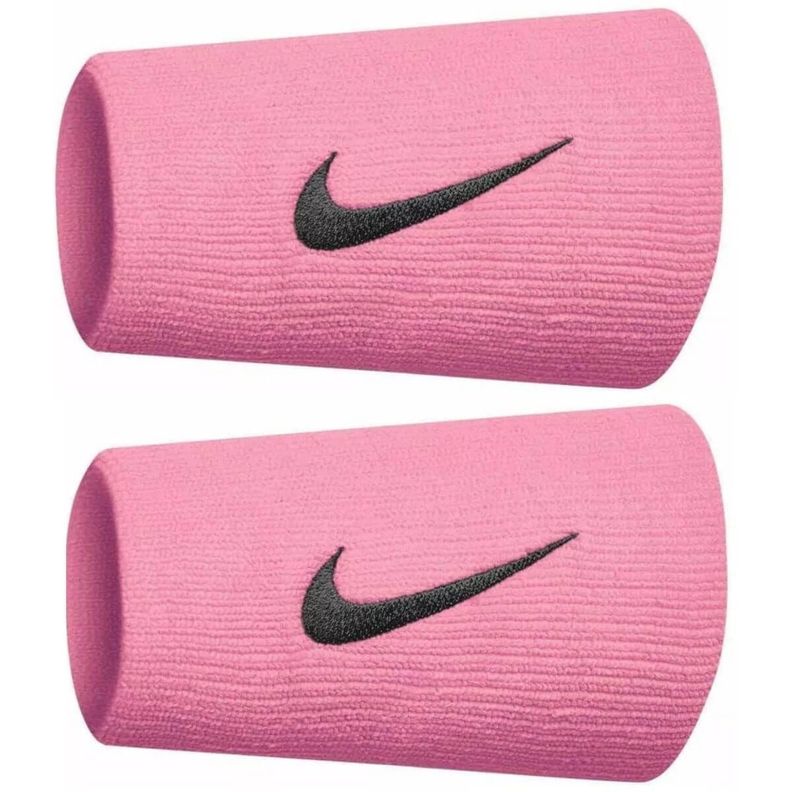 Muñequera Nike Premier Larga Rosa Negro X2 Tenis/Padel-0