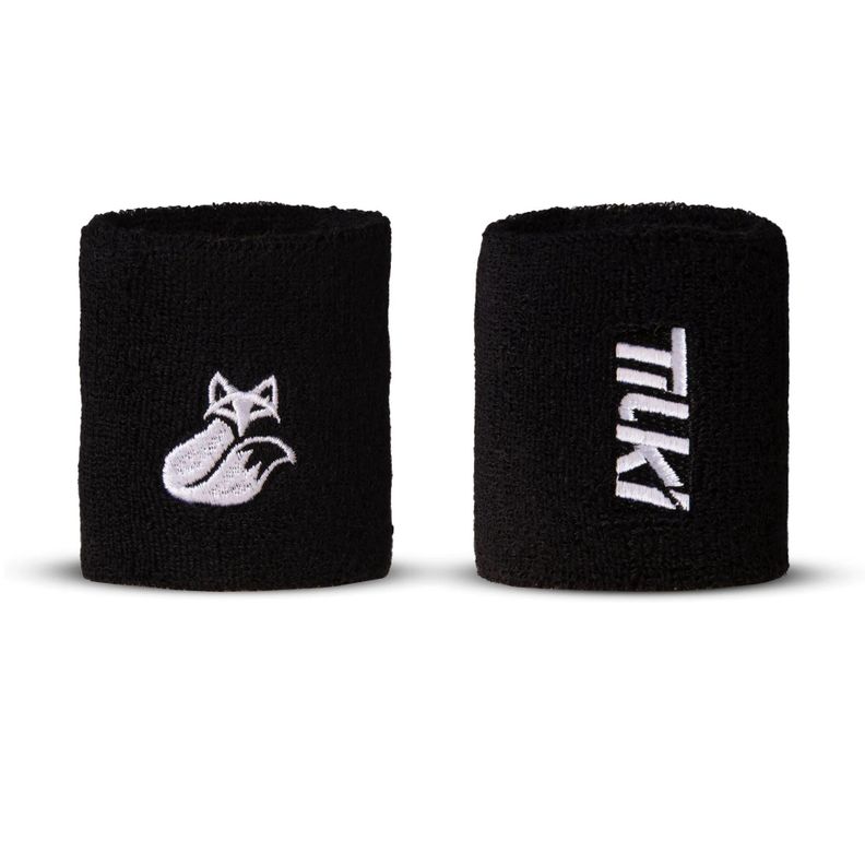 Muñequera Tilki Corta Terry Lehinde Blanca X2 Tenis Padel-1