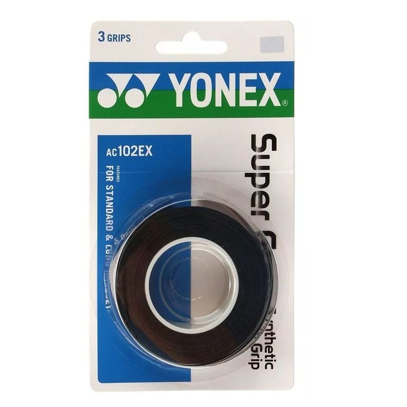 Overgrip Yonex Super Grap Negro X3 Tenis/Padel-1