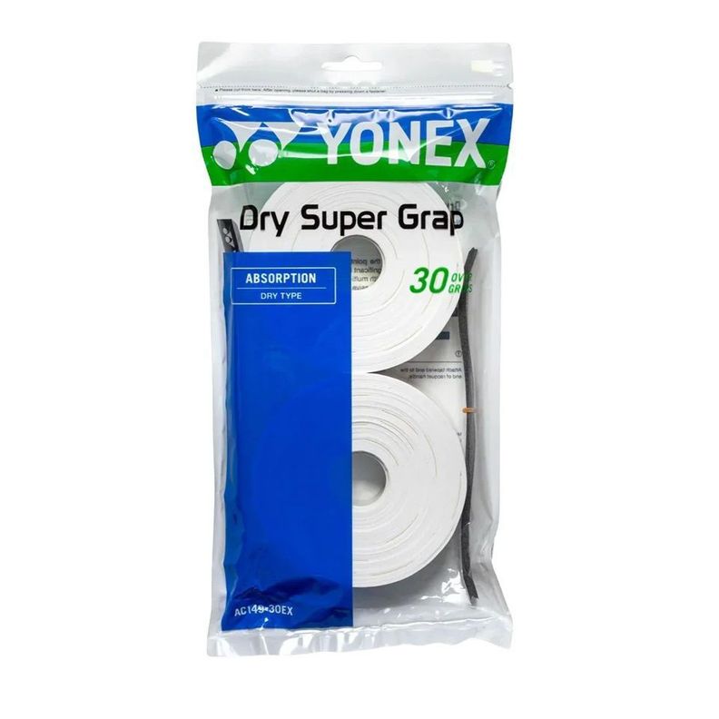 Overgrip Yonex Dry Super Grap Blanco X30 Tenis Padel