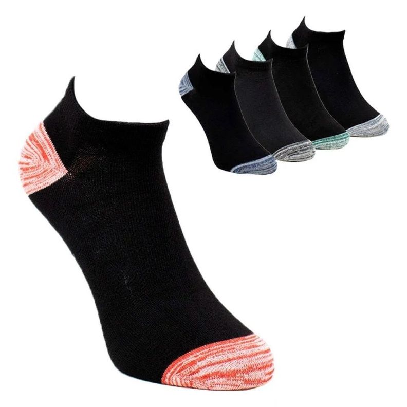 Calcetín Deportivo Wilson Negro Jaspeado W - 5 Pares-2