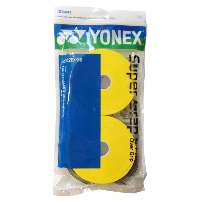 Overgrip Yonex Super Grap Amarillo X30 Tenis Padel-0