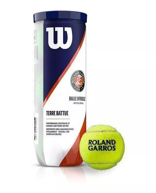 Tarro de Pelotas de Tenis Wilson Roland Garros X3 -0