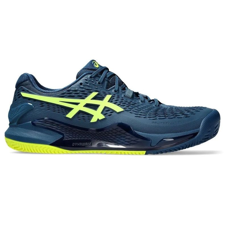 Zapatilla Asics Gel Resolution 9 Clay Mako Blue Tenis Padel-0