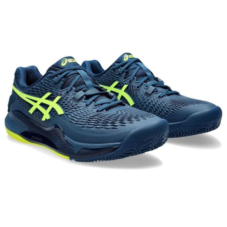 Zapatilla Asics Gel Resolution 9 Clay Mako Blue Tenis Padel-1
