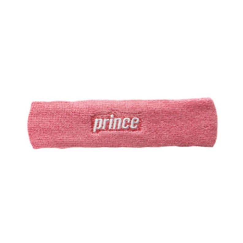 Cintillo Prince Rosa Logo Blanco Tenis Padel-0