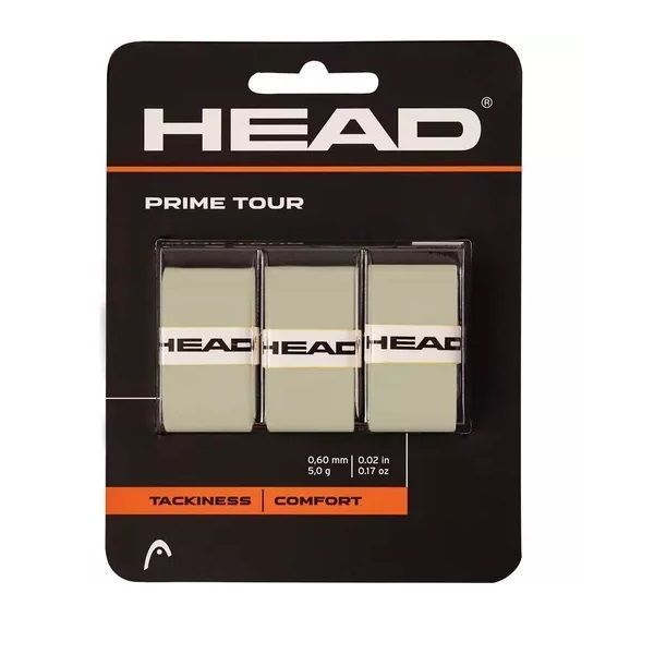 Overgrip Head Prime Tour Gris X3 Tenis/Padel-0