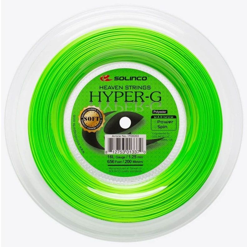 Rollo de Cuerda Solinco Hyper G Soft 1.30 - 200m-0