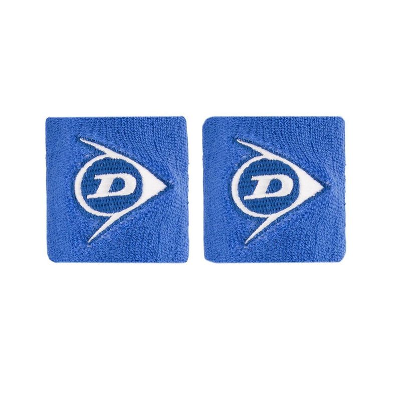 Munequera Dunlop Corta Azul Royal X2 Tenis Padel