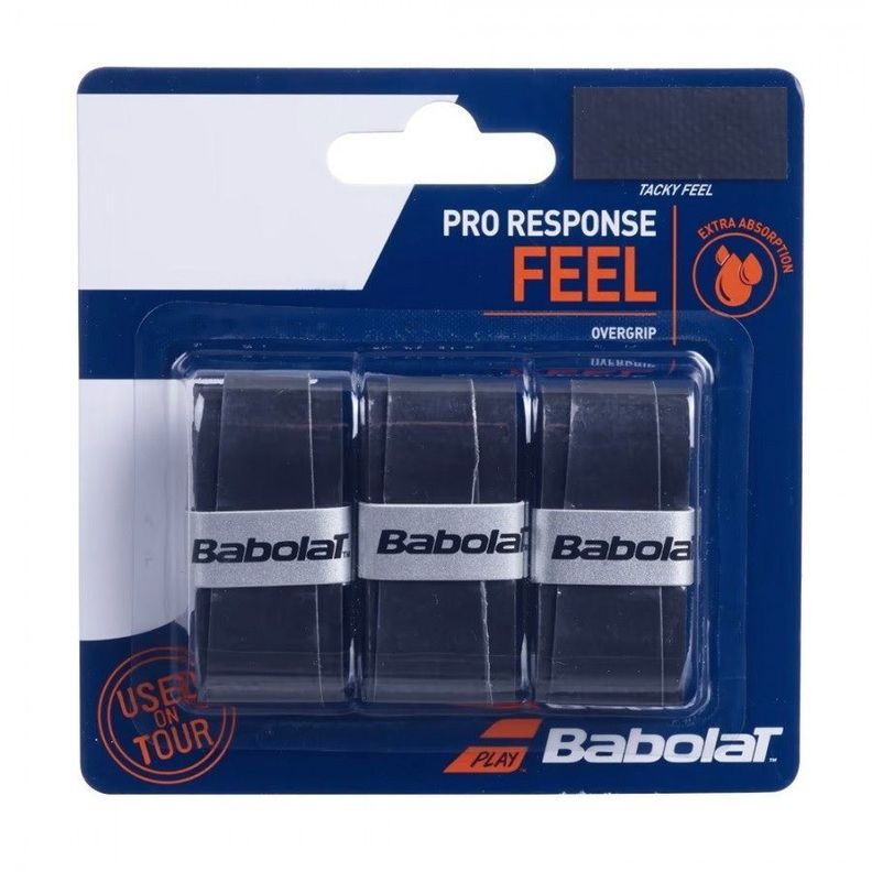 Overgrip Babolat Pro Response Negro X3 Tenis Padel-0