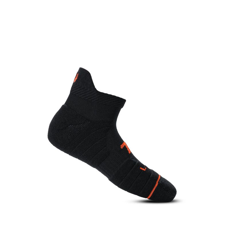 Calcetin Tilki Tobillero Lehinde Negro/Naranjo Tenis Padel 35-38