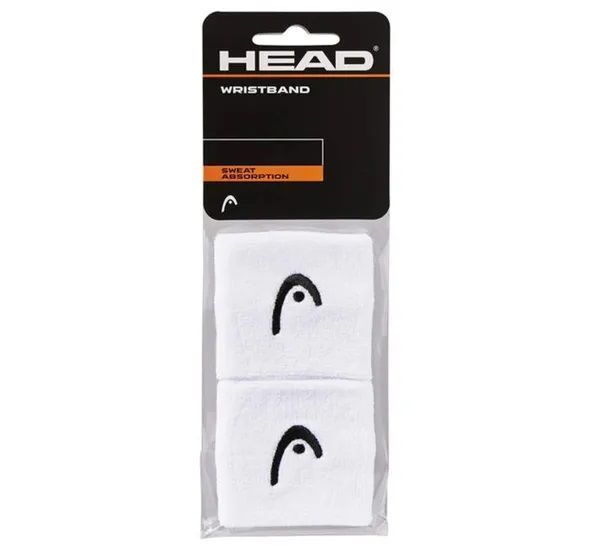 Muñequera Head 2.5'' Blanco X2 Tenis/Padel-1