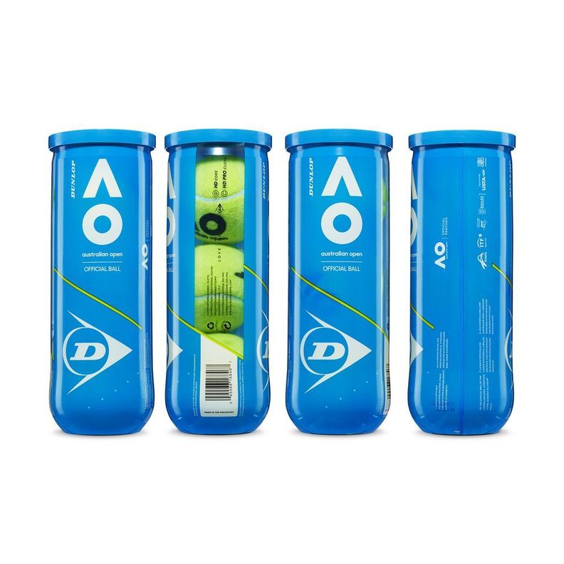 Tarro de Pelotas de Tenis Dunlop Australian Open AO X3-1