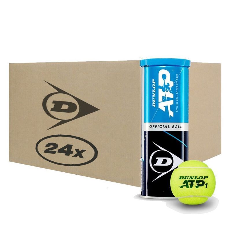 Caja de Pelotas de Tenis Dunlop ATP X3 - 24 Tarros-1
