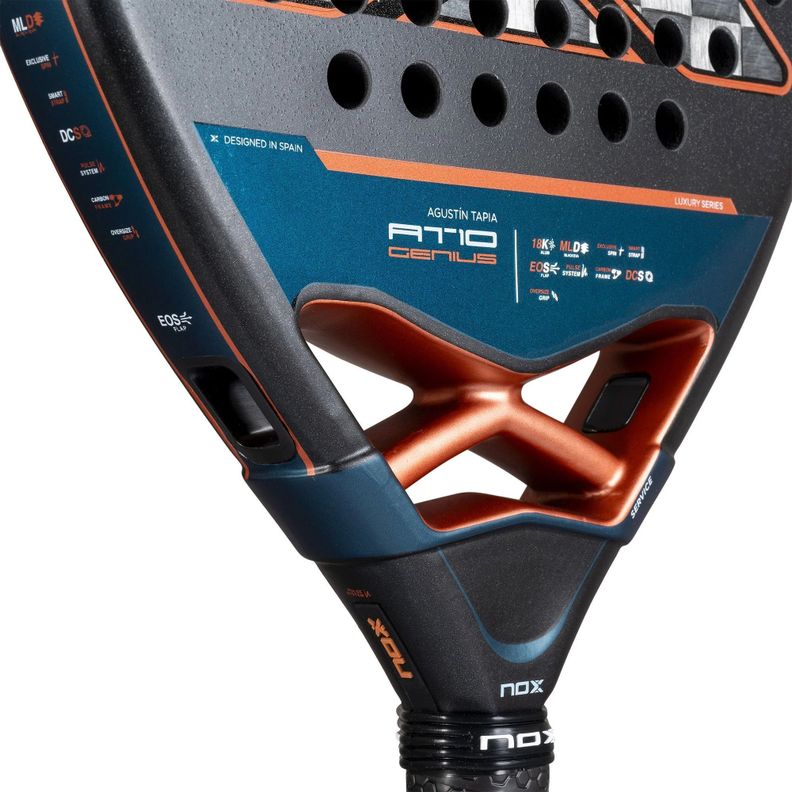 Pala de Padel Nox AT10 Genius Attack 18K Alum by Agustin Tapia 2025-2