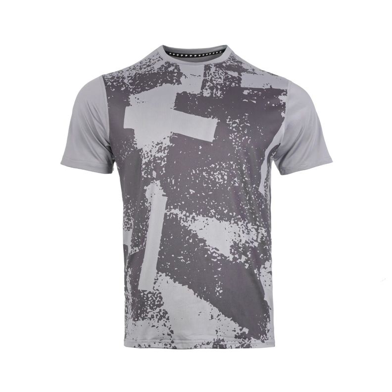 Polera Tilki Print Poly Temel Gris Tenis Padel-0
